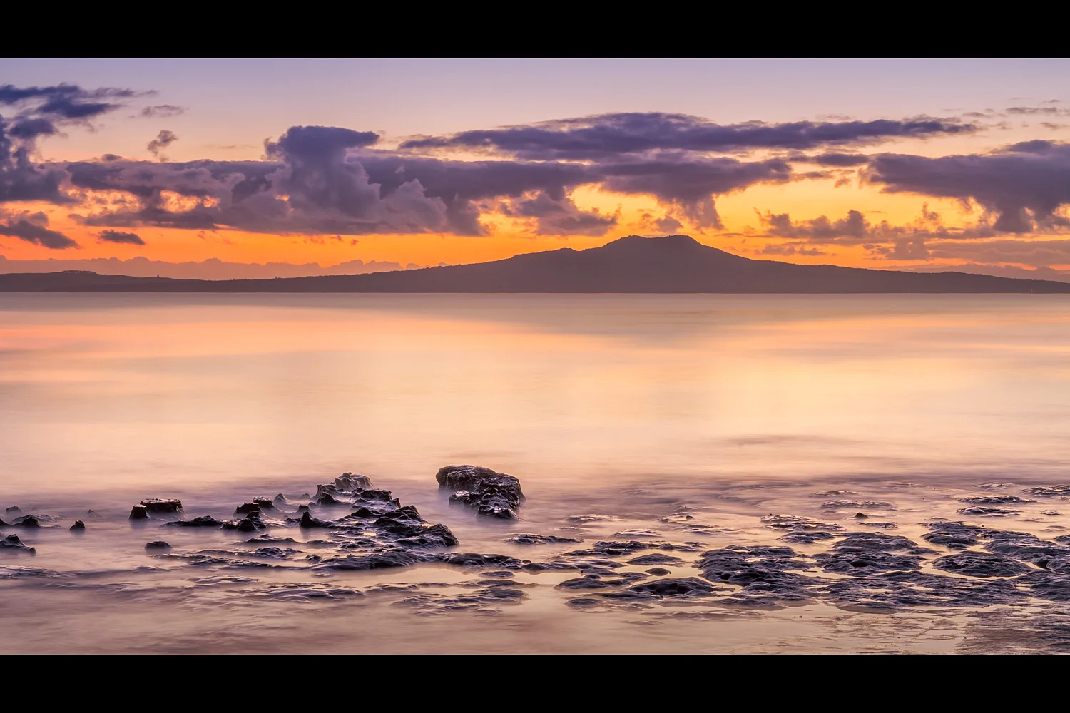 Rangitoto Island at Dawn.