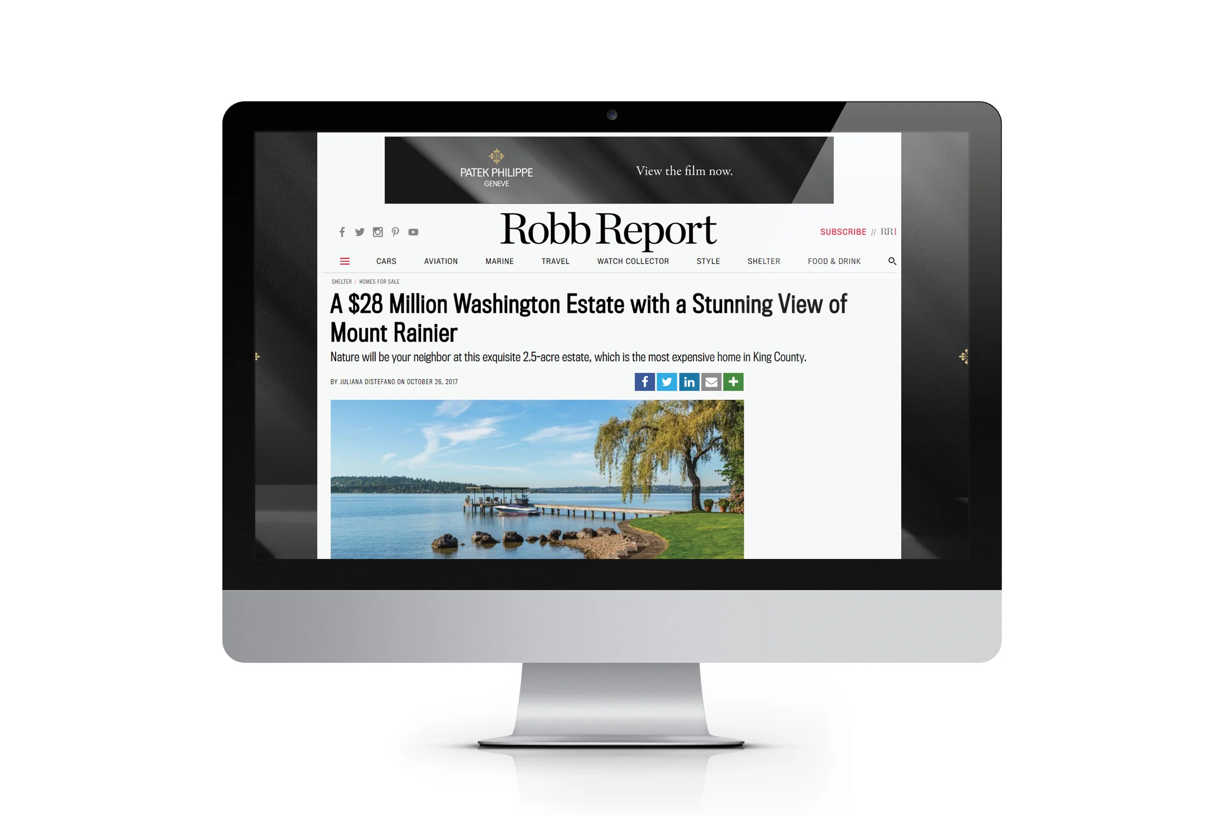 As Featured in Robb Report: The Iconic Medina Waterfront Estate