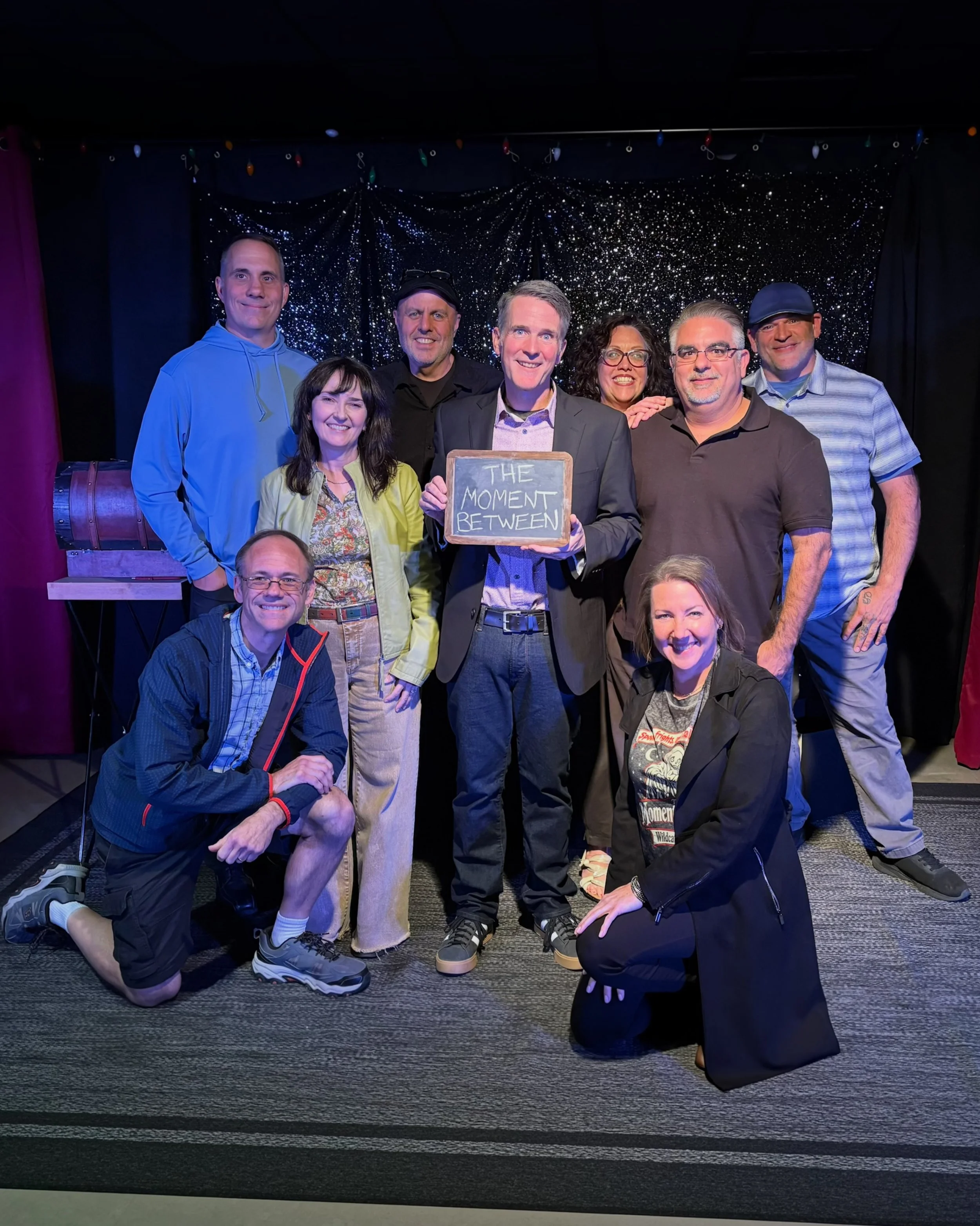 One of the best parts of tonight&rsquo;s performance of The Moment Between was having some old college friends in the audience.

It&rsquo;s been a lot of years, but it was wonderful to see some familiar faces and catch up after the show.

Thanks for 