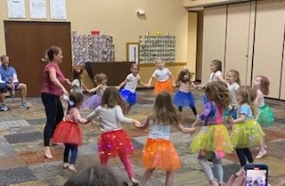 Year-end Dance performance with Mrs. Cathy