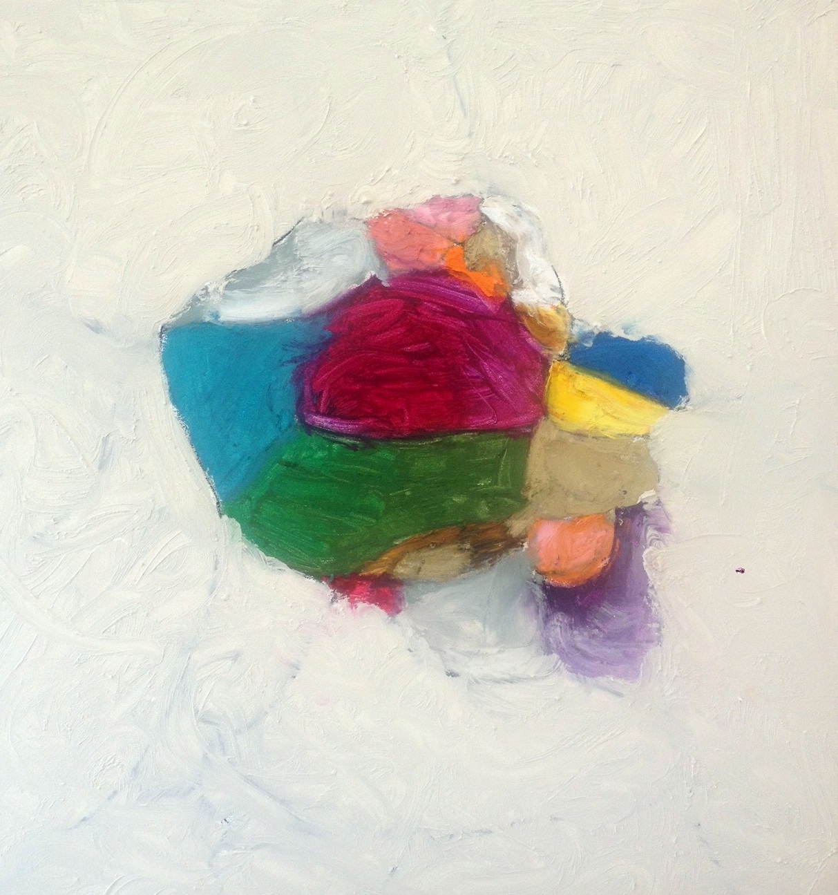 Stone Sculpture II Oil and charcoal on board 12" x 12" sold