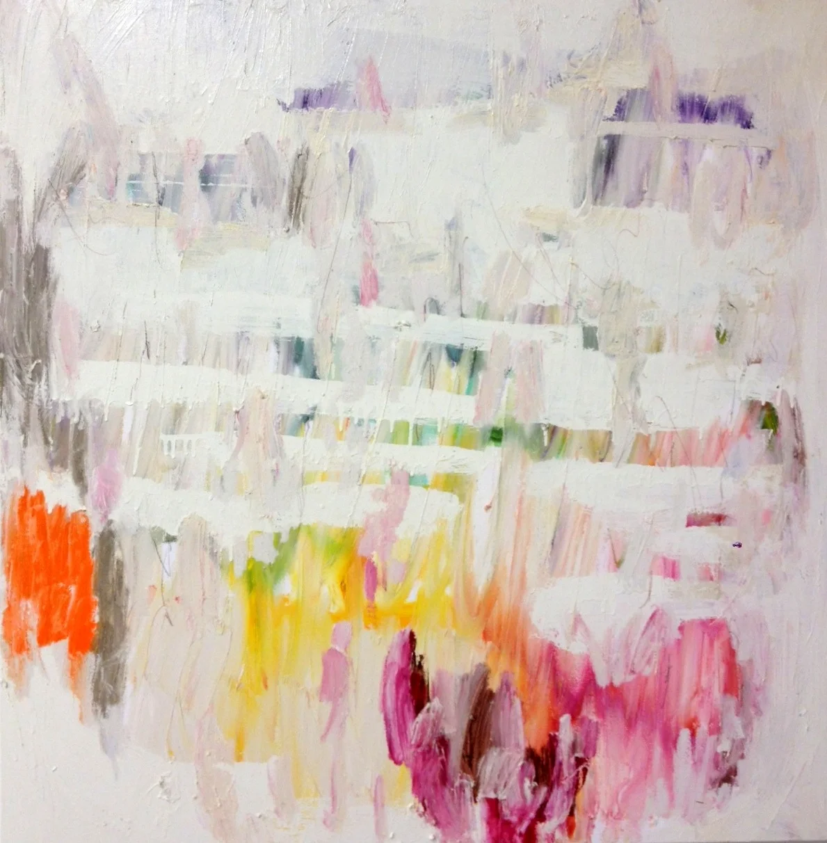 Healing oil on mixed media on canvas 36" x 36" sold