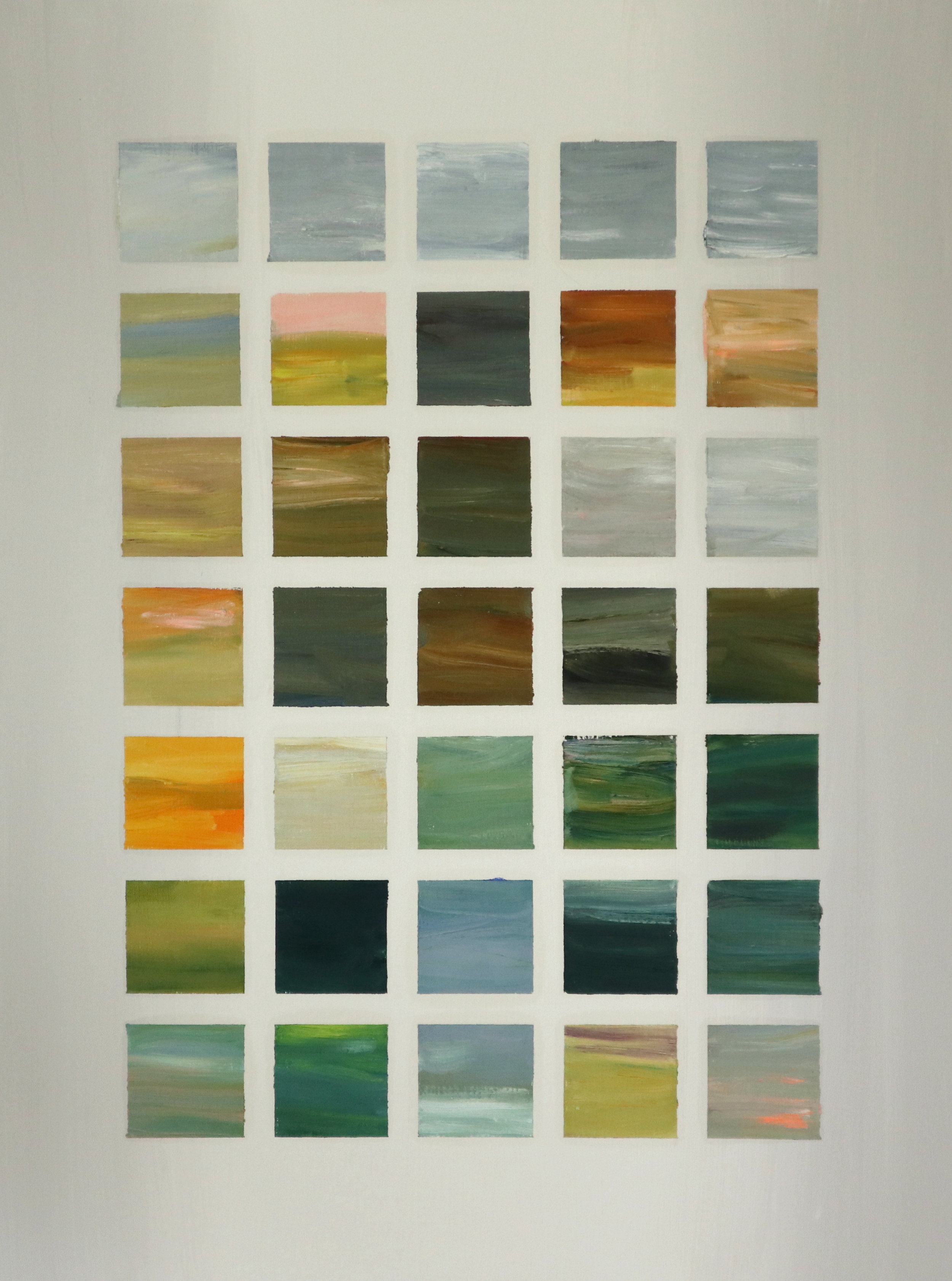   Autumn (Monet)   oil and mixed media on linen  40” x 30”  2019   