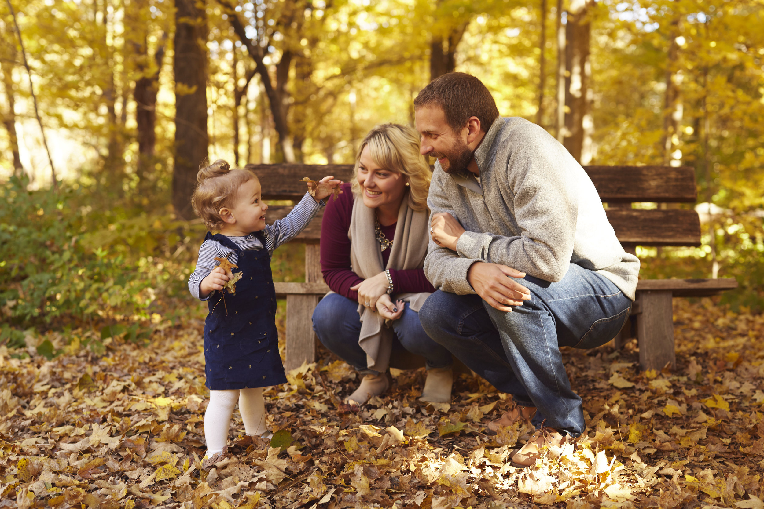 Colorful Fall Family Portrait Photography
