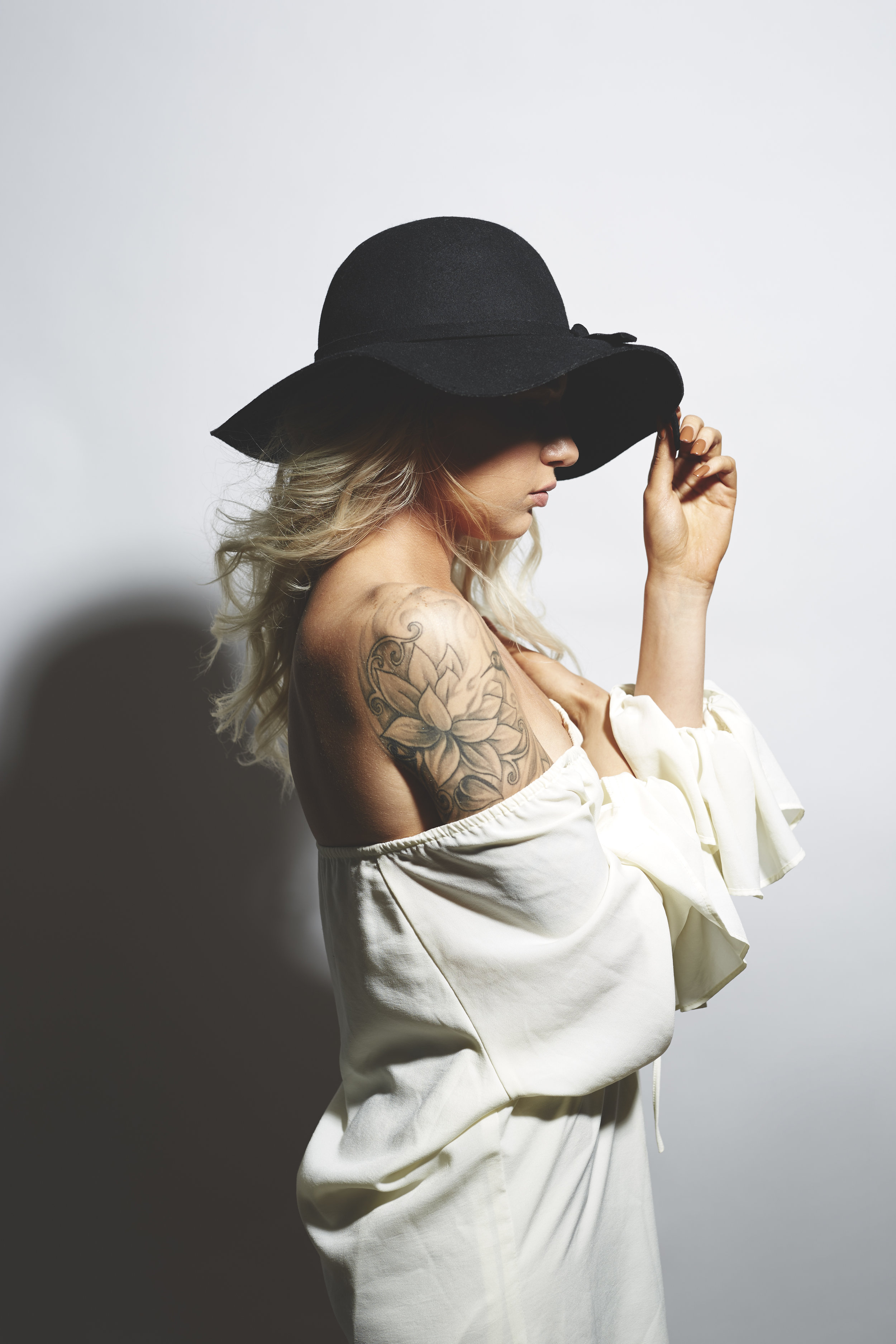 Studio Light Tattooed Model Shoot