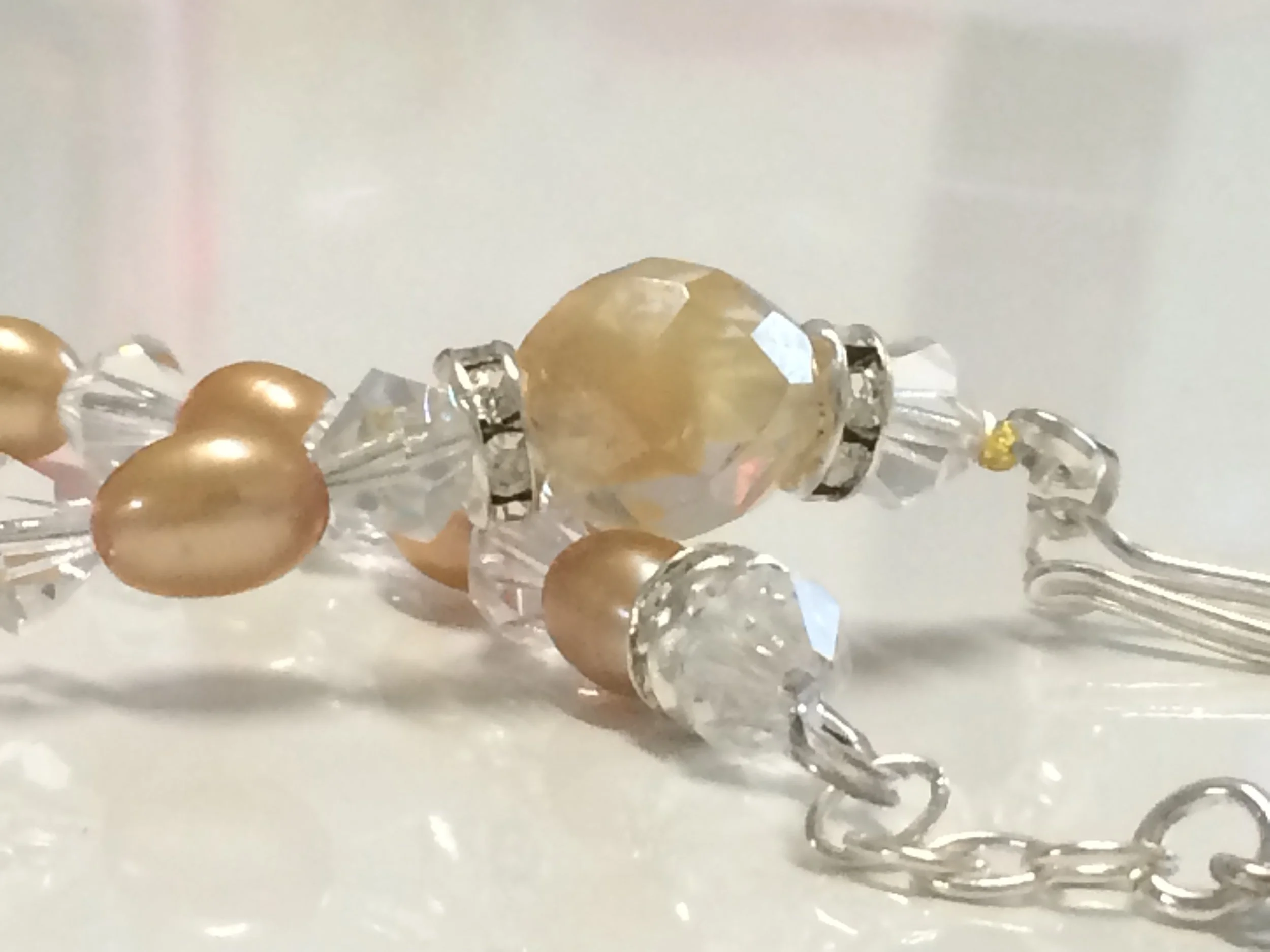 Champagne on crystal focal