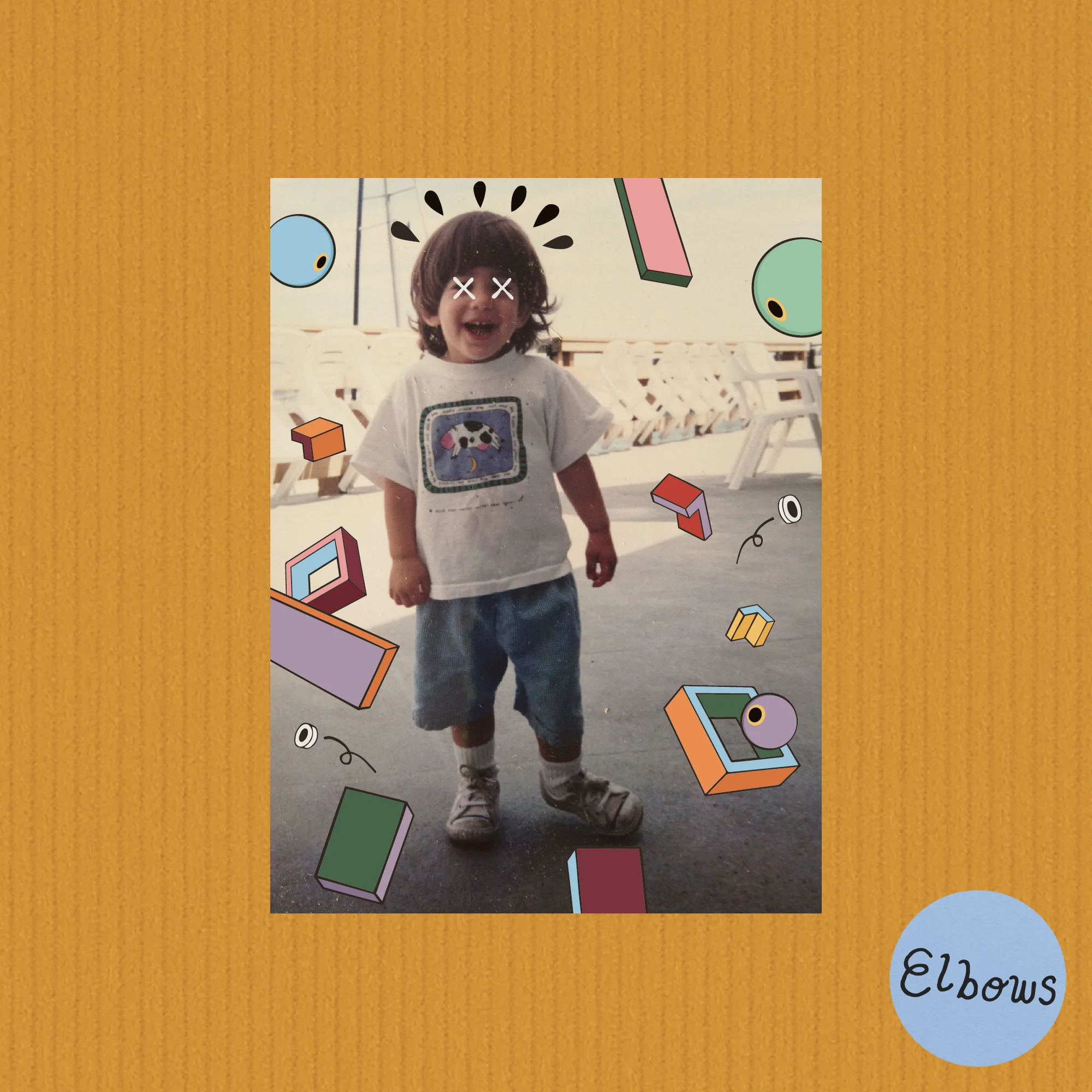Art direction, illustration, and package design for Elbows' debut EP Corduroy .