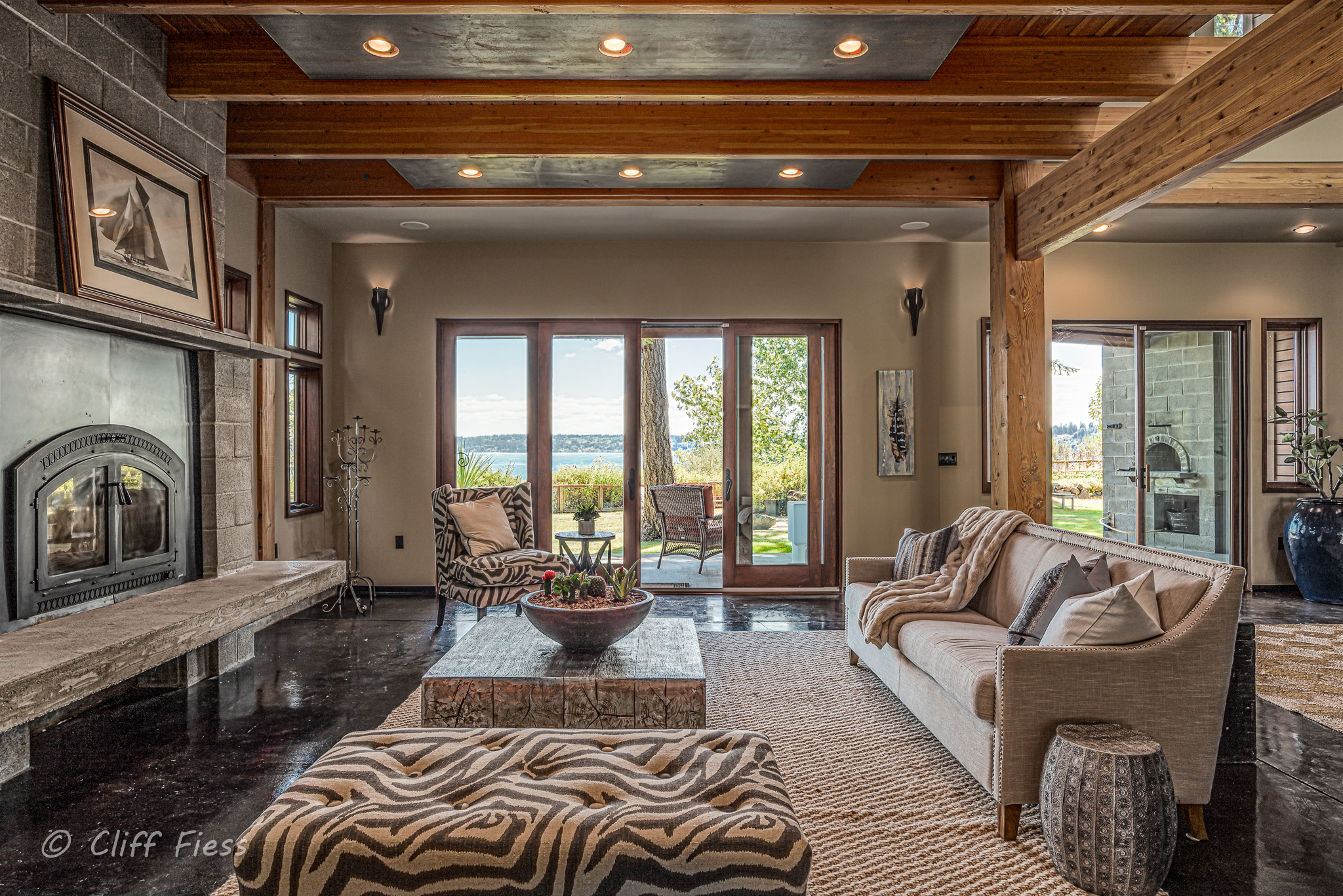 Living Room of a Poulsbo Residence