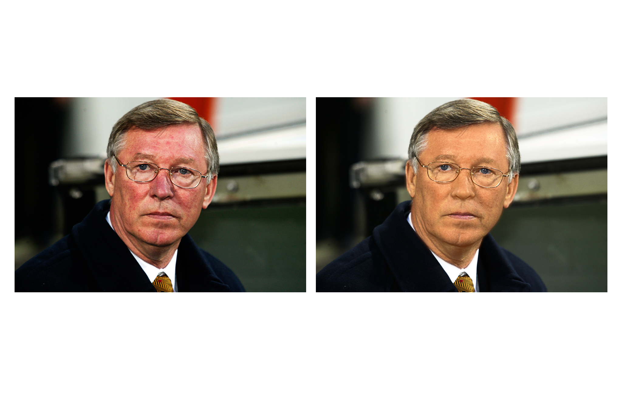  I found this portrait of Sir Alex Ferguson on the internet and thought I would see what I could do with it. Sir Alex is the manager of a British sports team. I think the sport is either cricket, soccer, rugby, or quidditch. The photo was taken by Ph