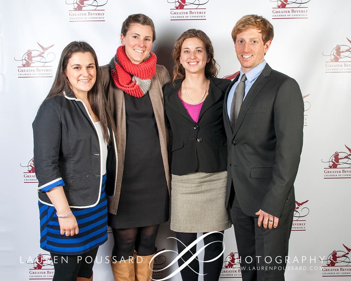L-R - Kelly Driscoll, Hannah Lawson, Lauren & Patrick Belmonte, Greater Beverly Chamber of Commerce Business Awards