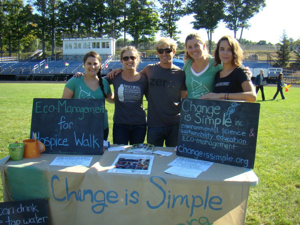 The small CiS team greening a local event with over 5,000 people. 