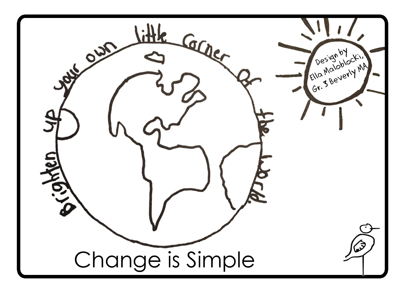 The design on the shirt will be as shown above.