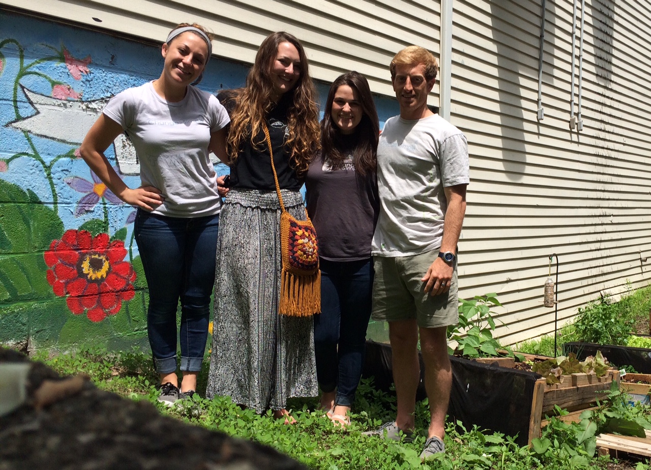 Lizzy's last day. From left to right: Haven, Lizzy, Kelly, Patrick