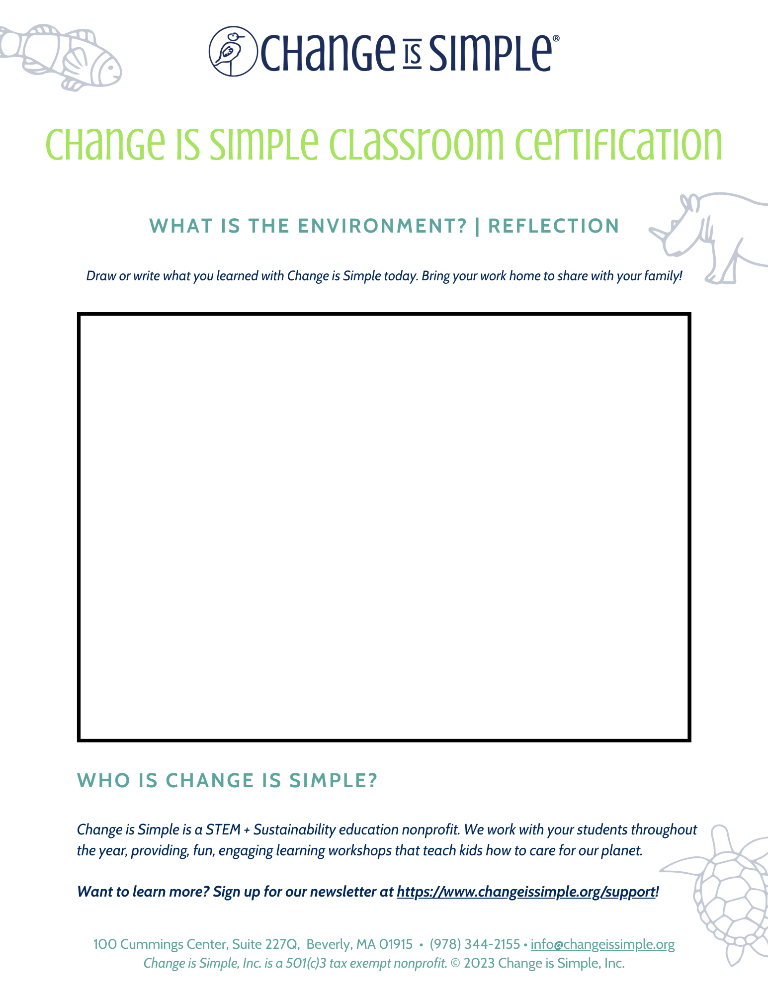 Lesson: Environment — Change is Simple