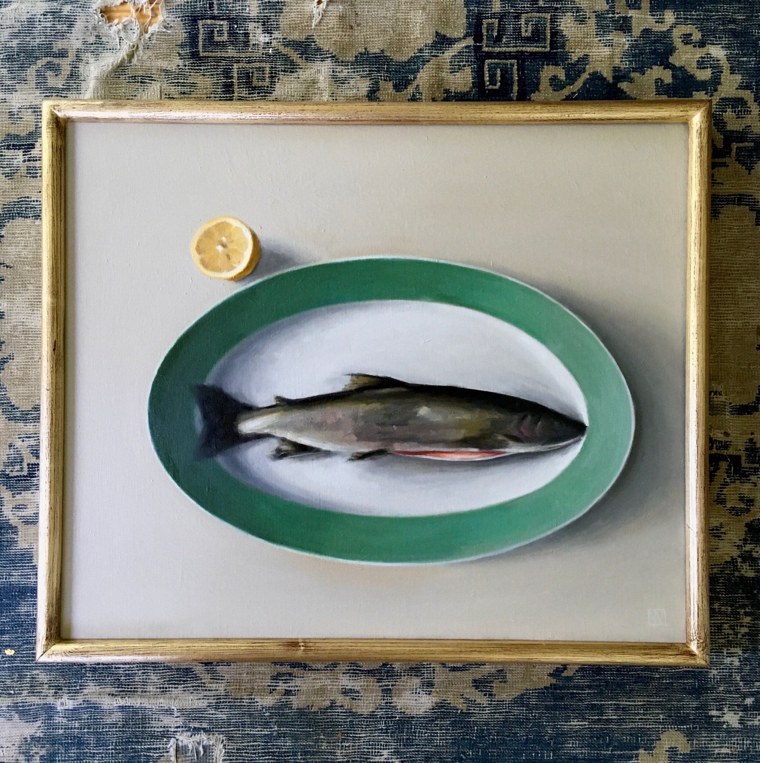 Fish on Green Platter