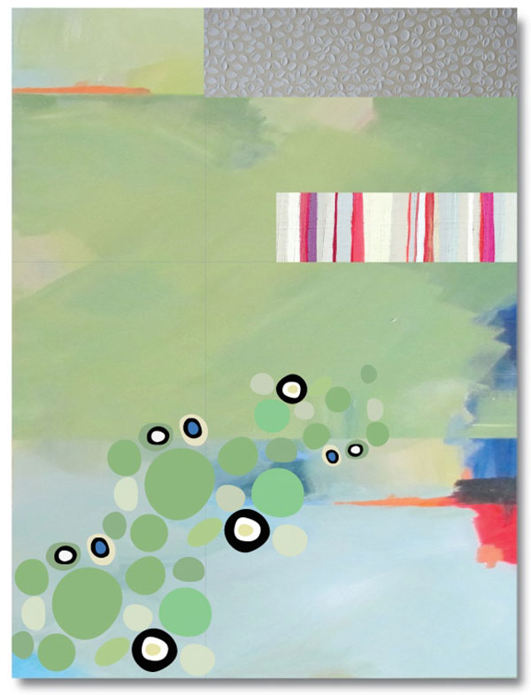 Forest Park 2, mixed media