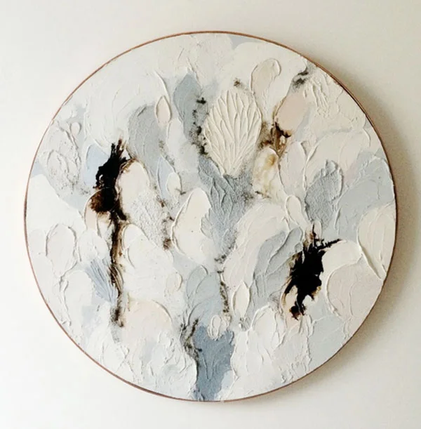 Oil on wood by Lisa Madigan. More info here .