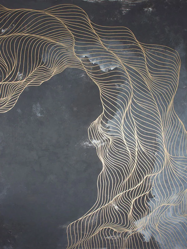 Acrylic and oil on wood by Tracie Cheng. More info here .
