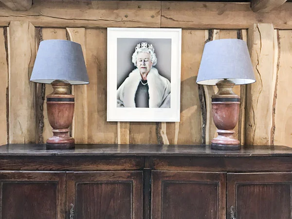 "Lightness of Being", photographic hologram, Chris Levine, 2004. This holographic portrait of Queen Elizabeth was taken by Caryn's friend, Chris Levine. You can read more here about his process and how he caught the Queen with her eyes closed.