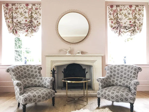 We stayed at The Lodge and the name of our room was English Rose. When our hostess, Clare, opened the door, she said, "It's a bit small." The room, when revealed, was big enough for me to open a shop. I spent three days giggling/chortling.