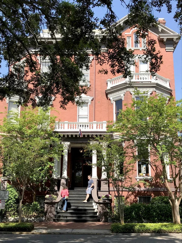 We stayed at the historic Kehoe House Inn where my favorite amenity was their happy hour with warm appetizers, wine, and entertainment, including a wonderful lecture by a local historian. The Inn, located on Columbia Square, is a popular stop on every ghost tour. I sensed no paranormal activity there, though one of the employees did share a video she took of a floating orb at The Marshall House.