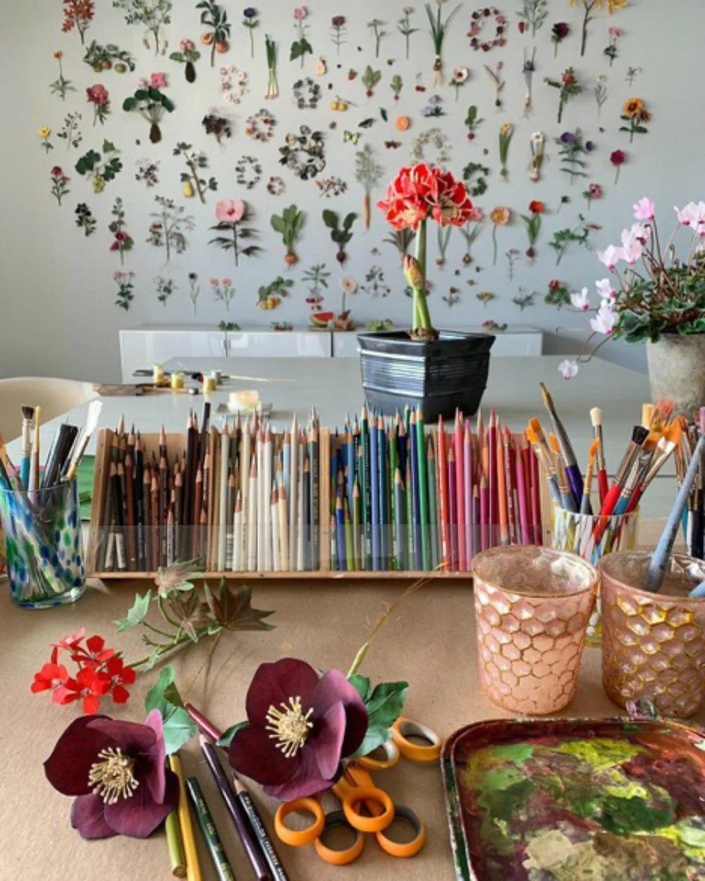 Don’t you love sneaking a peek at an artist’s space??