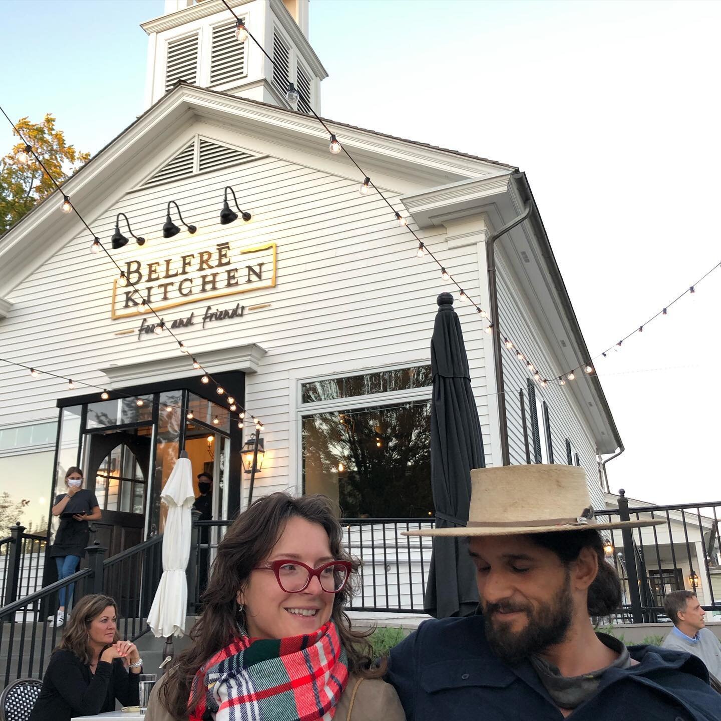 First restaurant account for @littlelaurentide! Also first time eating out since the snow was flying. Really really fun night. (Not to mention that building&rsquo;s white with black trim paint color scheme is 💯)