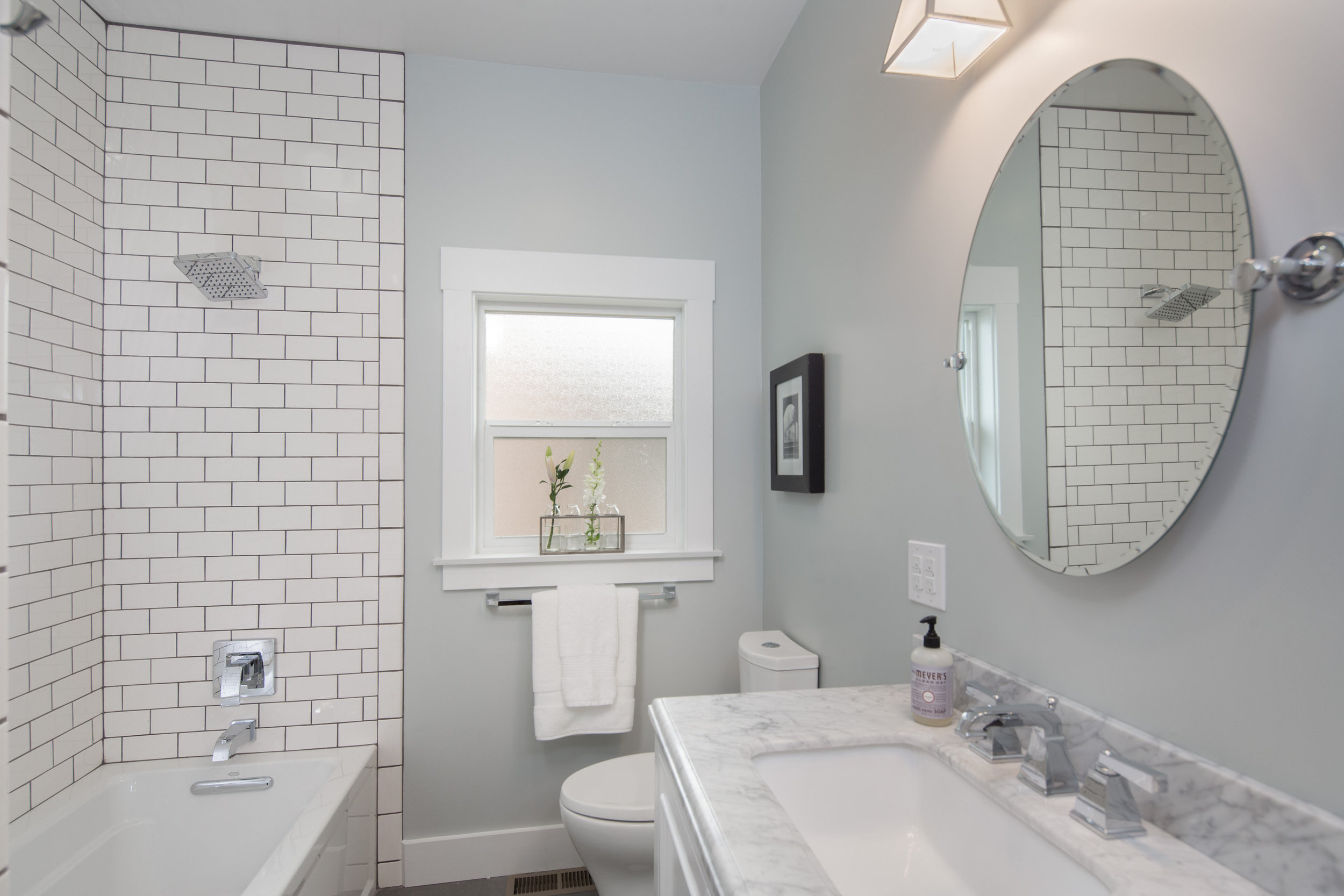 before and after bathroom renovation in Oakland, Glenview