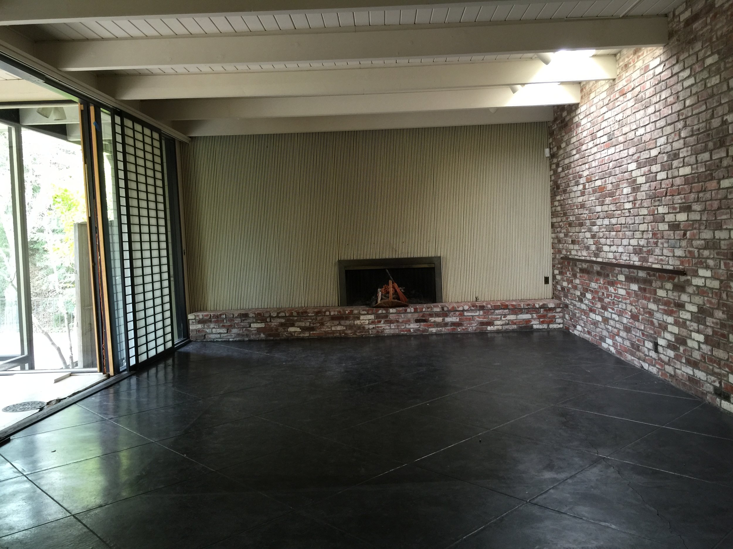 44 Tarry Lane, Orinda. Family Room: Before