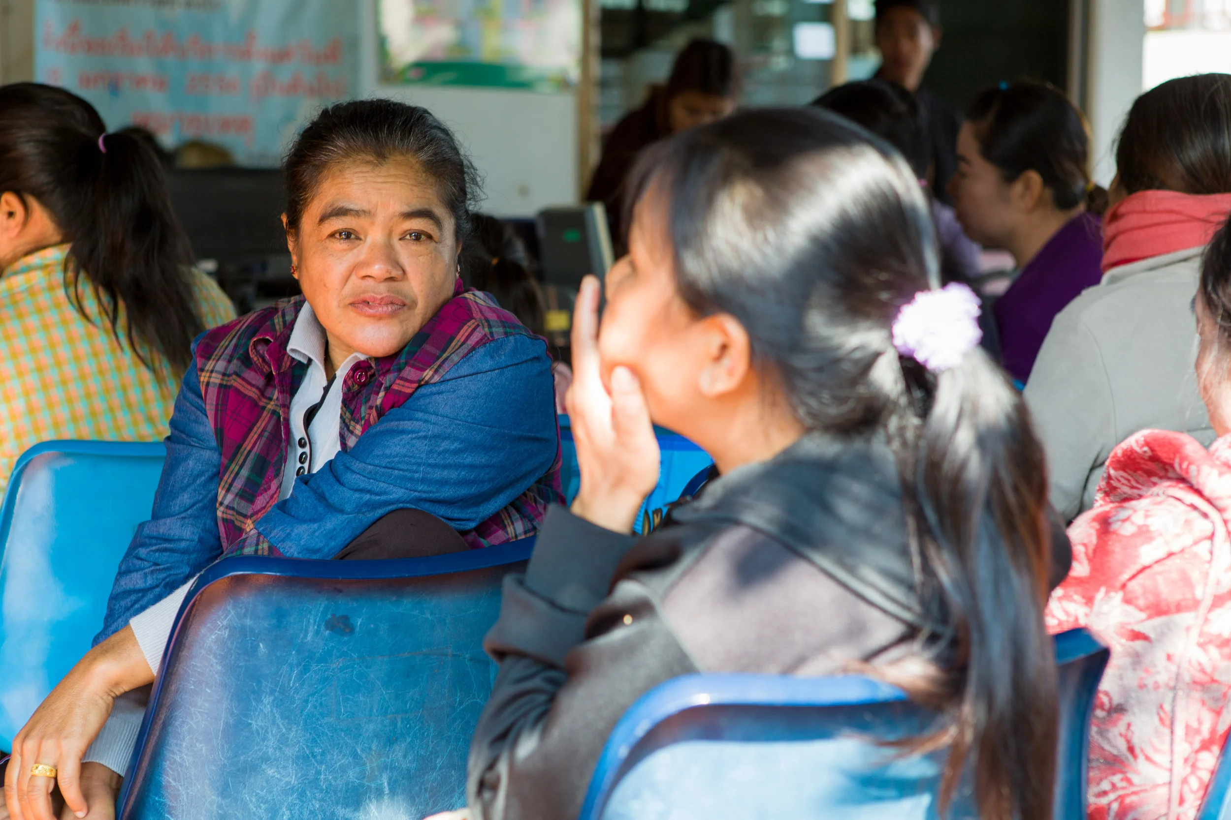 Khun Vinol has been coming to the HIV clinic for 10 years. 