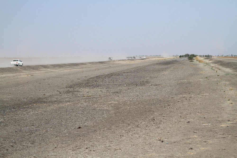  This is the road - in fact, we drove beside the road for much of the journey as the actual road was in such bad condition.&nbsp; 