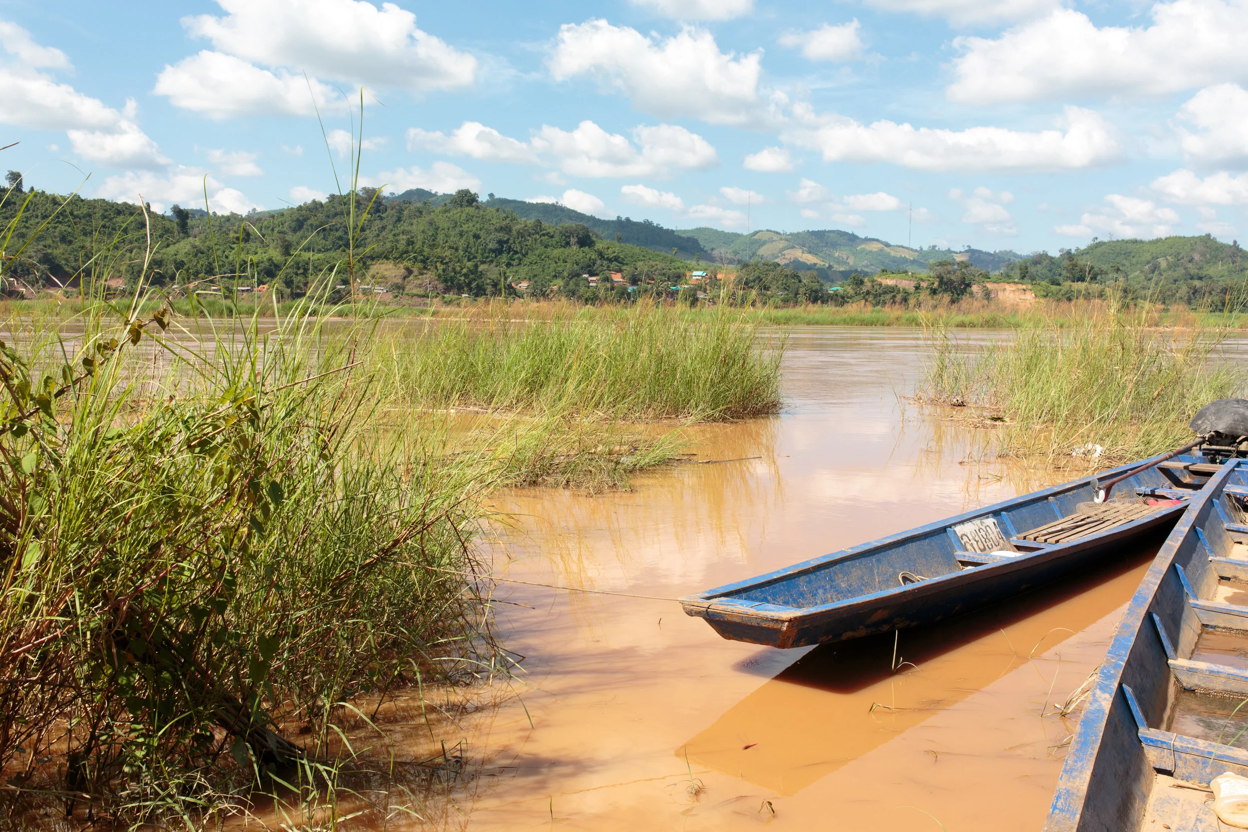 The Mekong River flowing through Loei Province.