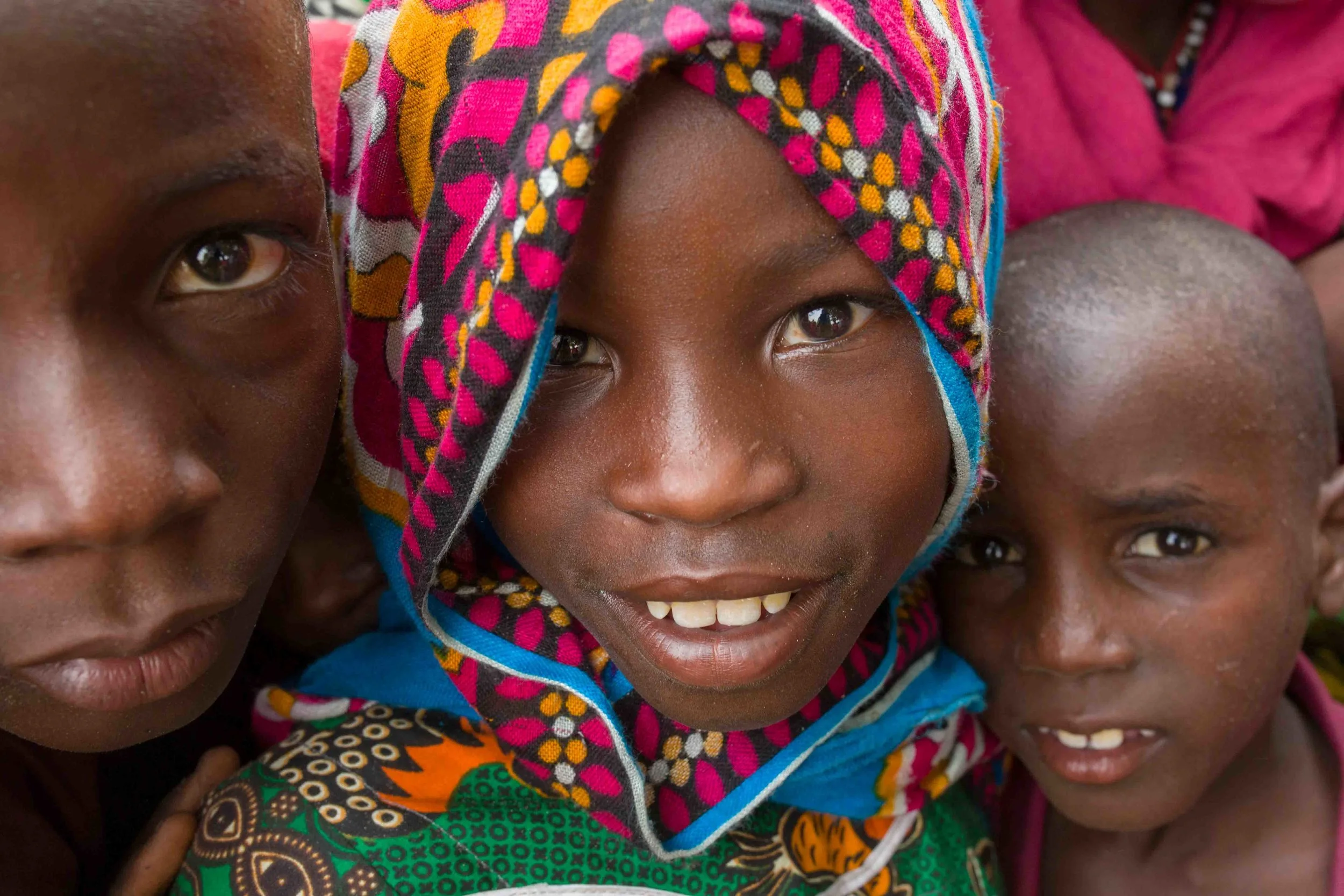 A little girl on the island of Ngorerom,  Lake Chad. Until recently, she may have never been vaccinated  as her community lives far from the nearest health centre.  Bol District, Chad