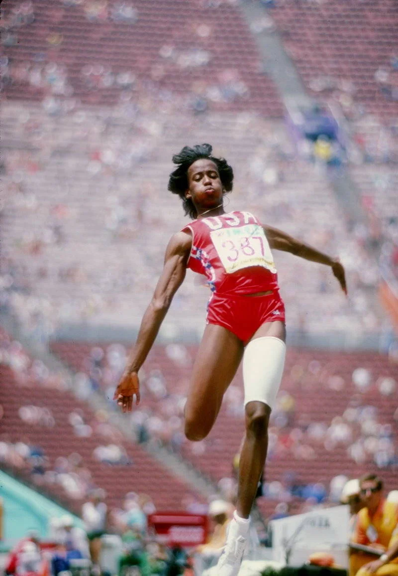 Jacqueline "Jackie" Joyner-Kersee , ranked among the all-time greatest athletes in the women's heptathlon as well as in the women's long jump.