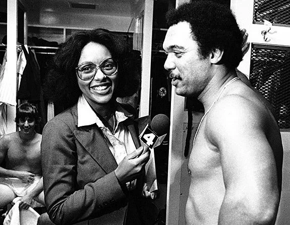 Claire Smith was the first African American female newspaper reporter to cover Major League baseball on a daily basis. Smith often refers to her defining moment, which came in the 1984 National League Championship Series between the Chicago Cubs and San Diego Padres. She was physically removed by players from the Padres clubhouse after Game One. While the situation was eventually resolved, thanks to Baseball Commissioner Peter Ueberroth, it left scars for a number of years.