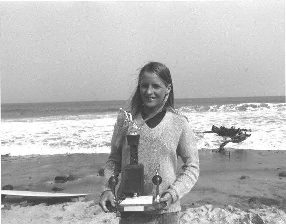 A three time world surfing champion, American Margo Oberg won her first contest at twelve and World Surfing Championship at fifteen. Oberg electrified the surfing world at a time when female surfers struggled for the attention and respect their male counterparts enjoyed. Since 1977, she has run the Margo Oberg Surf School in Kauai. 