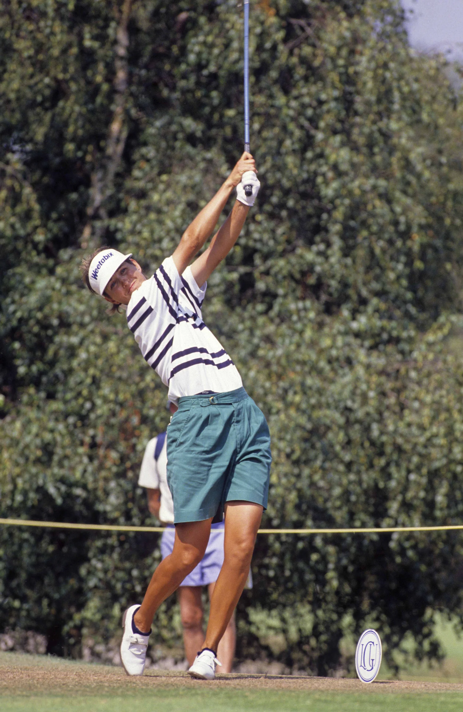 The first LPGA player to declare herself openly gay in a landmark Sports Illustrated article, Spencer-Devlin won three titles during her time on the professional golf circuit. A lifetime sufferer of manic depression, Spencer-Devlin attempted suicide on several occasions and was often hospitalized during her most severe bouts with the disease. At one Women's European Tour event, she arrived dressed as a '20s cabaret star, while her appearance and comments led to disqualifications from other events. After coming out in 1996, Spencer-Devlin became a gay rights activist, grand marshalling gay pride parades while also speaking candidly about her battles with depression. Following her golfing career, Spencer-Devlin took up glass-blowing and lives in Laguna Beach near her studio. She has created the trophies for several LPGA tour events.