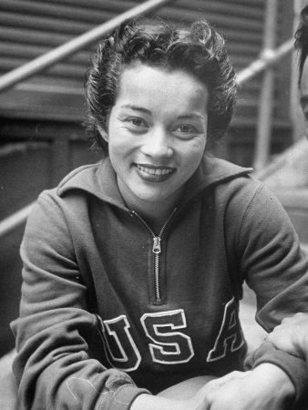Asian American Draves took home the first gold medals awarded to women in platform and springboard diving at the 1948 Olympics. Born to a Filipino father and English mother, Draves' first coach segregated her from other divers at her swimming club, owing to her Filipino last name. She was instructed to change her last name to her mother's maiden name in order to compete. Along with fellow athlete Sammy Lee, Draves became the first divers of Asian descent to win Olympic gold. Following the Olympics, she toured internationally in water show and later operated a diving training program with her husband in California. Draves was inducted into the International Swimming Hall of Fame in 1969.