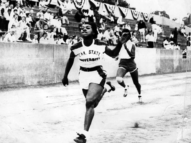 Martha Hudson, Olympic track and field gold medal winner and Amateur Athletic Union (AAU) All-American, was born March 21, 1939, in Georgia. The oldest of three children of a truck driver and a housewife, Hudson began her athletic career as guard for her elementary school basketball team. She loved to race and often beat the neighborhood boys. At Twin City High School a physical education teacher noticed Hudson's natural running ability and encouraged her to concentrate on track instead of basketball. Although her basketball team elected her captain, Hudson began to train and compete for track. At the Tuskegee Relays in Alabama, Hudson, who was only 4 feet 10 inches tall, caught the eye of Edward Stanley Temple, a track coach at Tennessee State University in Nashville for forty-four years. At Temple's invitation, Hudson took part in his summer track clinics from 1955 through 1957, outrunning some of the legendary coach's Tigerbelles. In 1957 she graduated from high school as salutatorian of her class, and she accepted a scholarship to Tennessee State. While at TSU, Hudson (nicknamed "Pee Wee" by a teammate) won the national AAU 100-yard dash, set the 75-yard dash record, and came in second in the 50-yard dash. One of her biggest wins came during the 1960 Olympic Games in Rome, Italy, where she ran the first leg of the 400-meter relay against competitors who were all at least six inches taller than she. Hudson and the three other Tigerbelles on the American relay team won the gold medal.Upon returning to the United States, Hudson was treated to a tremendous homecoming. In the TSU auditorium the mayor of Nashville and the governor of Tennessee welcomed the gold medalists. Joking about her stature, Hudson told the large crowd, "I doubt if ever so much depended on so little," drawing cheers and laughter from the stands.