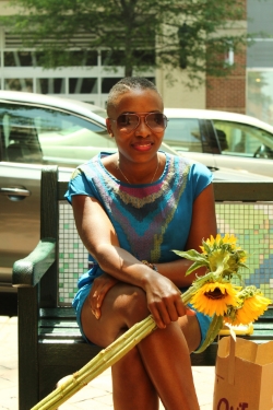 Jazzy, enjoying a sunny day in Silver Spring, Maryland. copyright Will Allen-DuPraw 2014