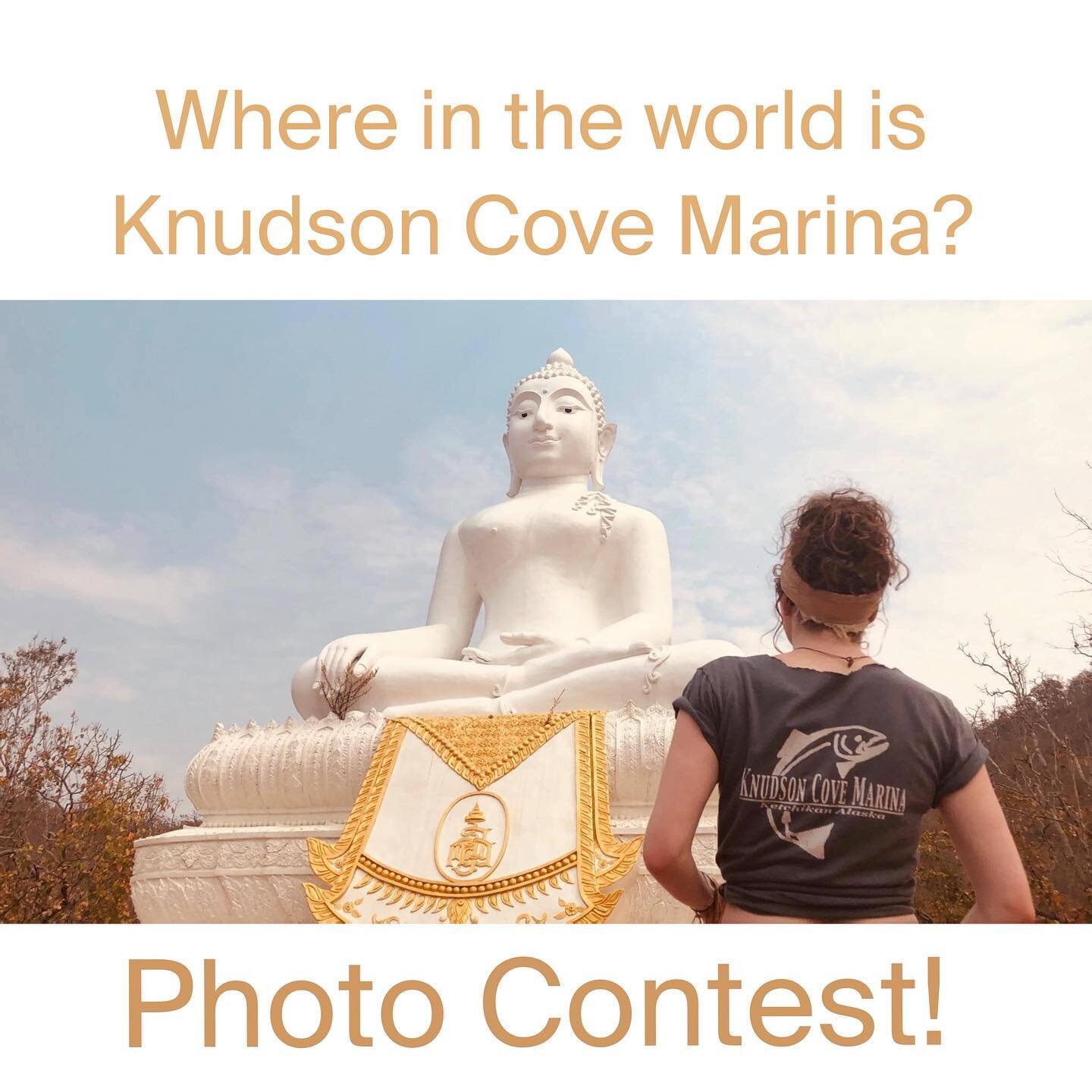 Lets start up an old favorite.... the &quot;Where in the world is Knudson Cove Marina?!&quot; photo contest!

The best photo can WIN a new Knudson Cove Marina hoodie of their choosing! 

1. We are looking for pictures of people wearing KCM gear. 
2. 