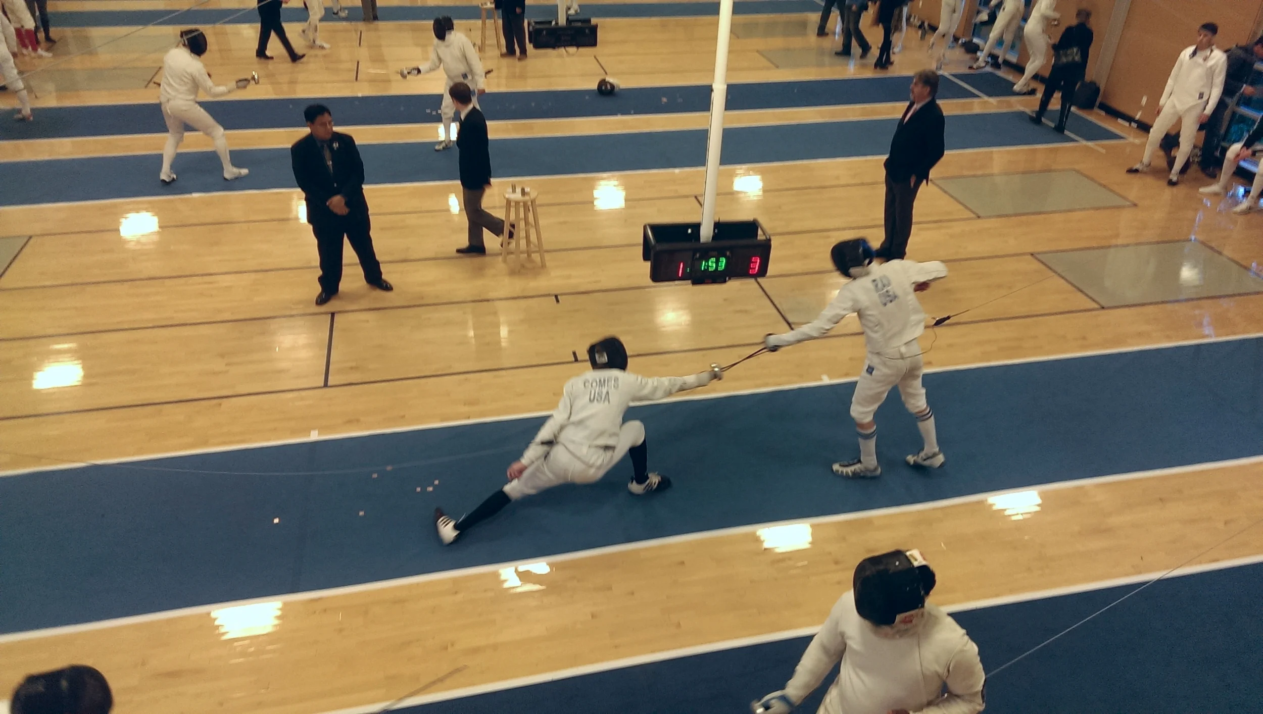 WFA fencer Matthew Comes fences in the Battle in Seattle men's epee event. Click here for full results from the entire event.