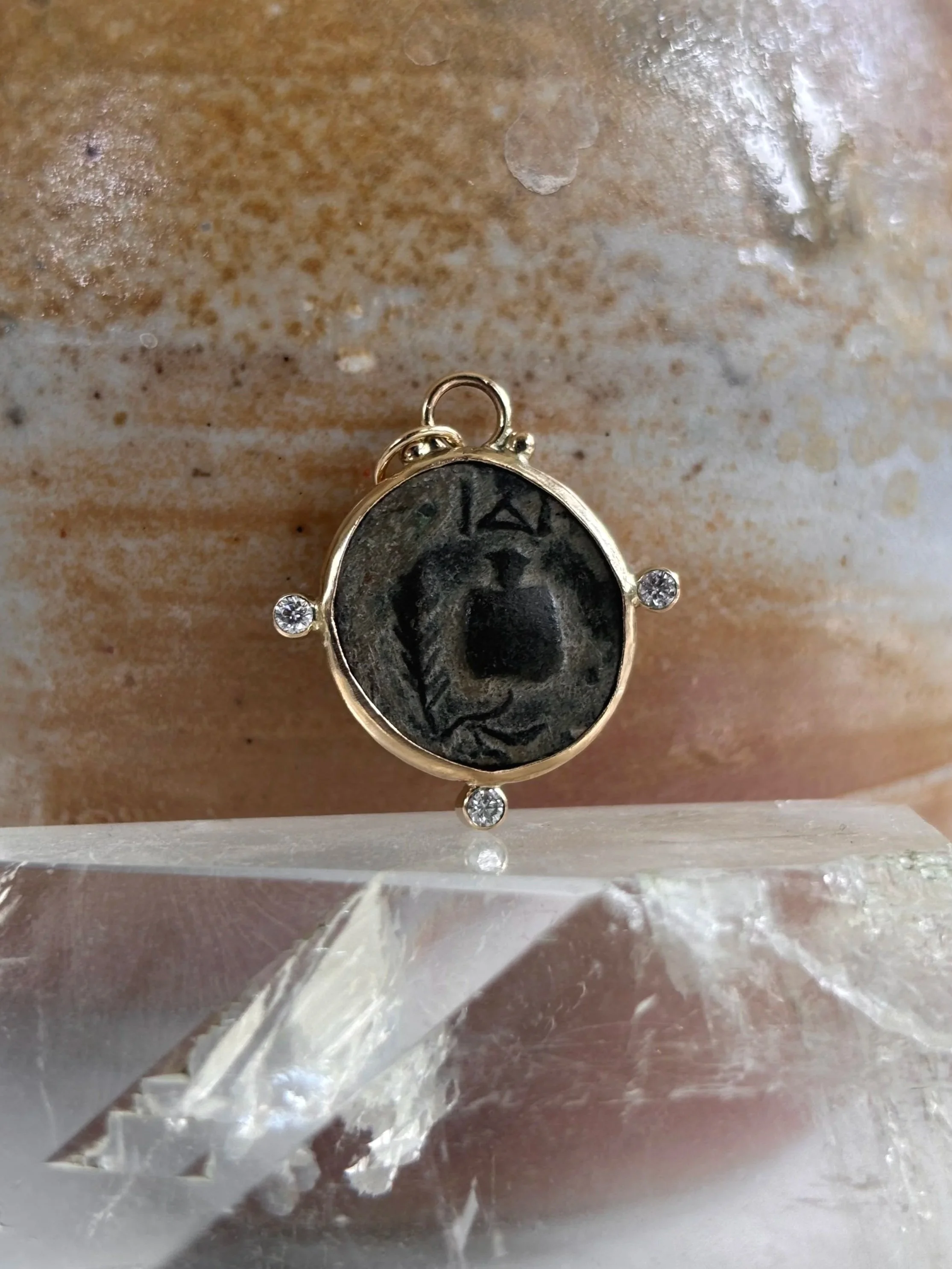 Greek Bronze Pomegranate Pendant