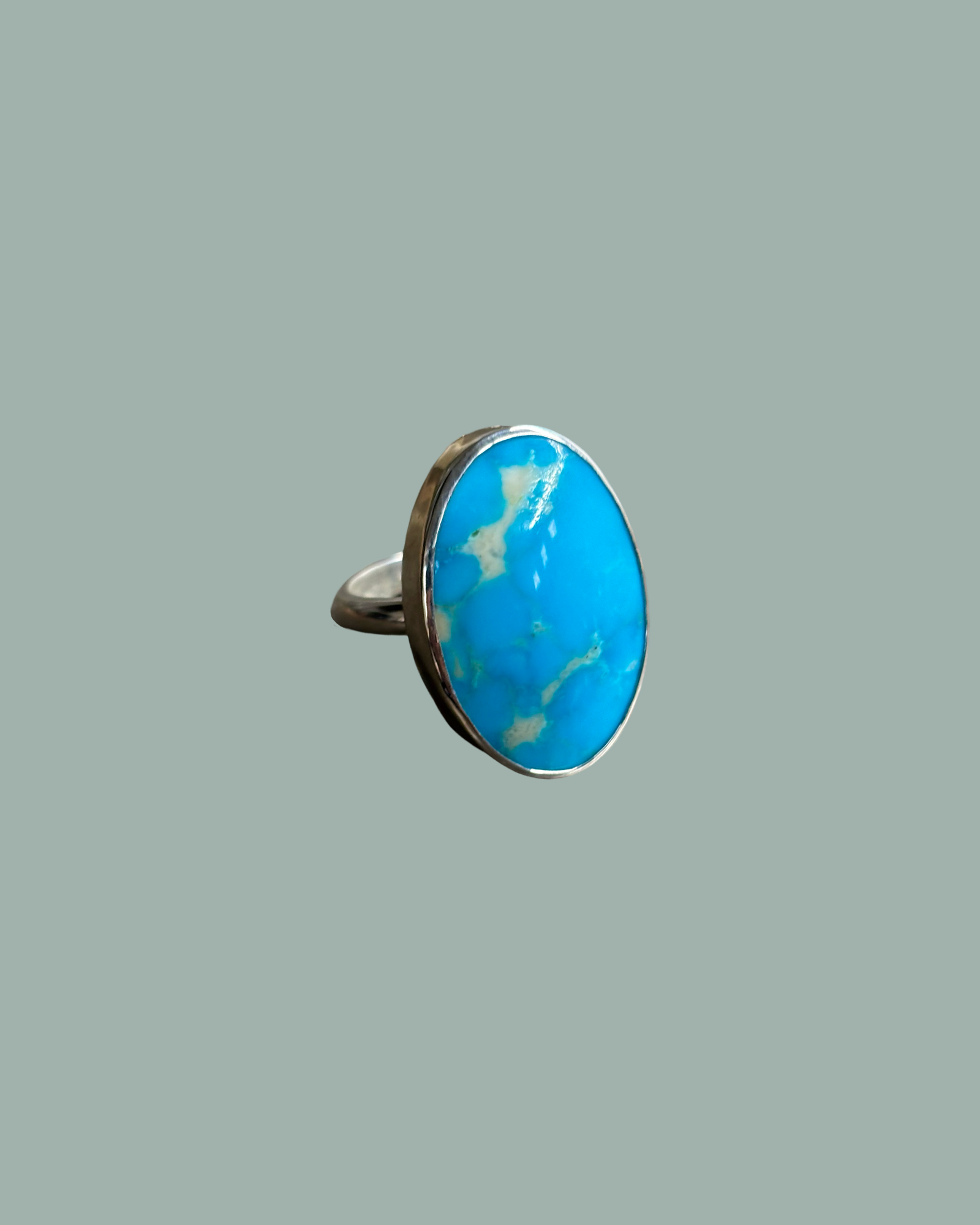 Vivid Blue Kingman Turquoise Ring
