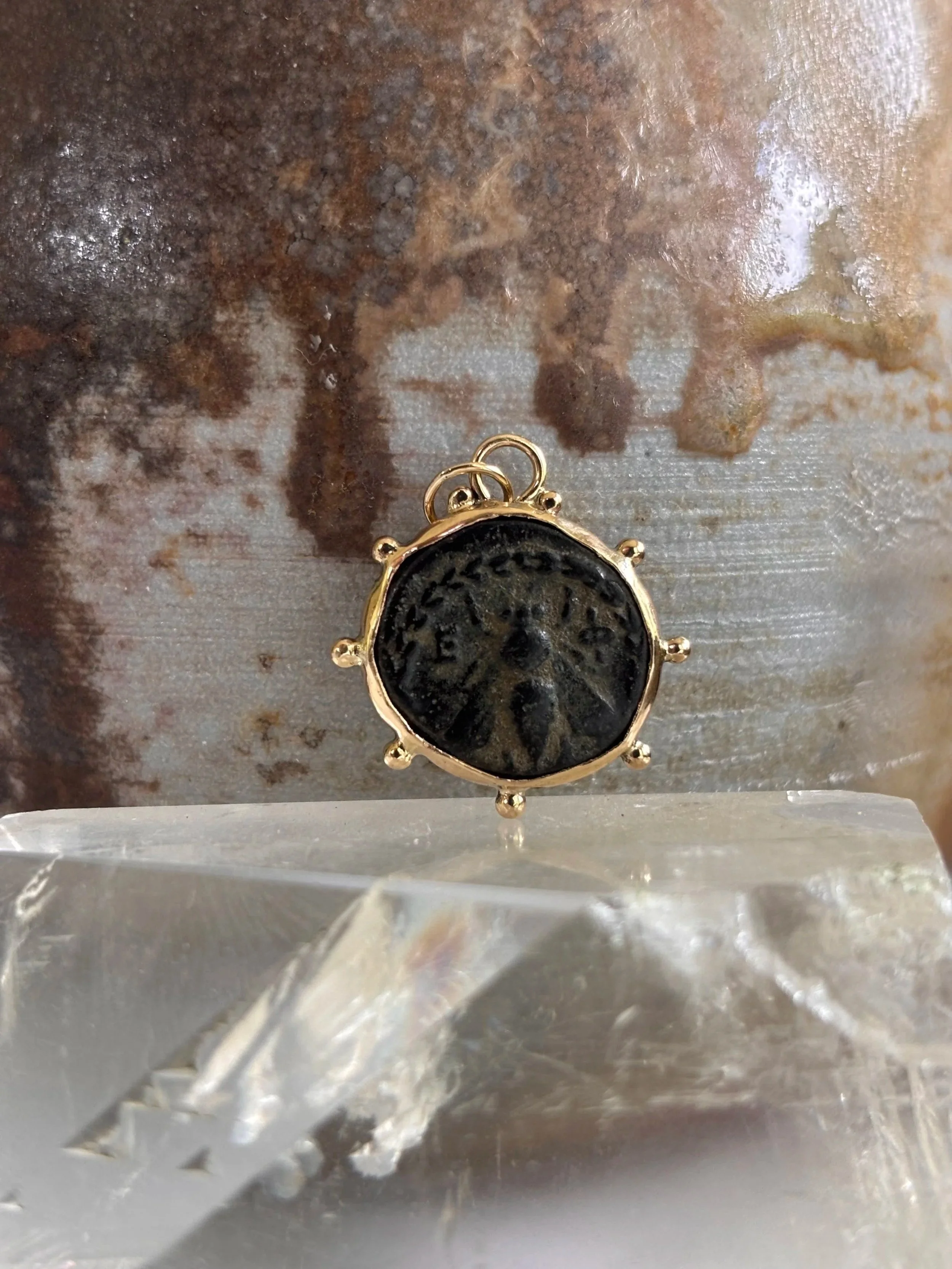 Greek Bronze Bee Coin