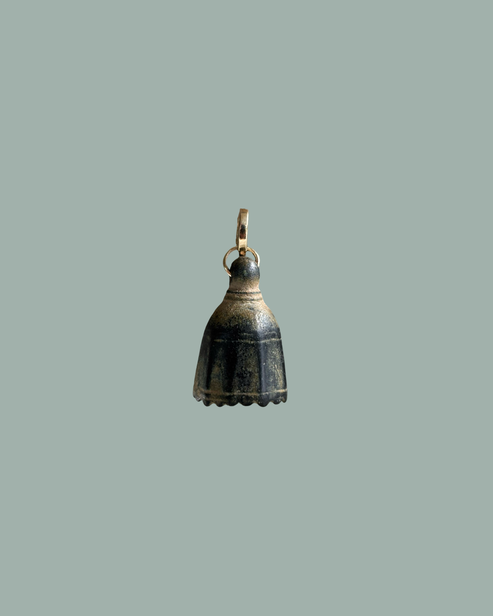Roman Bronze Bell Pendant