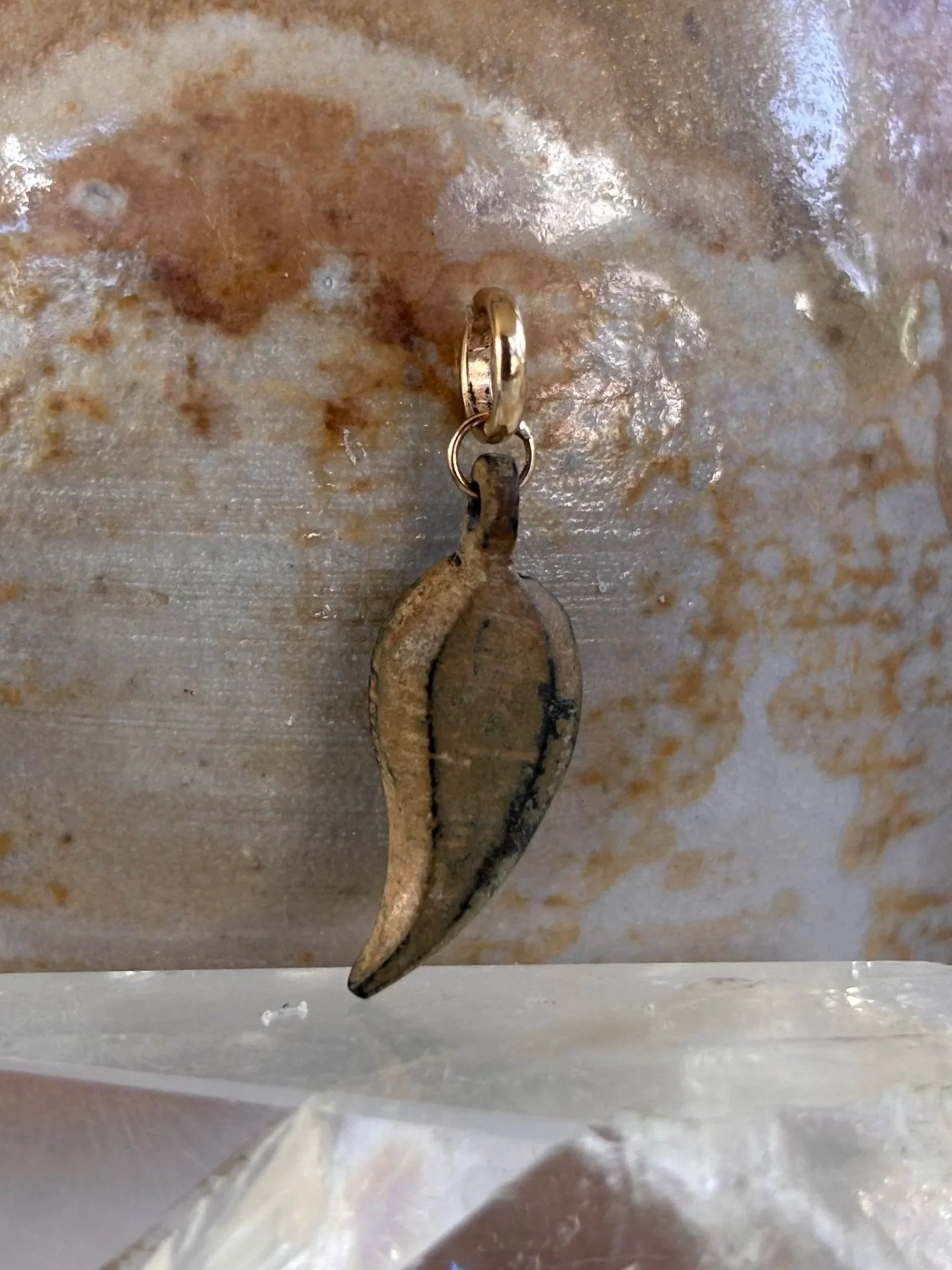 Greek Leaf Pendant