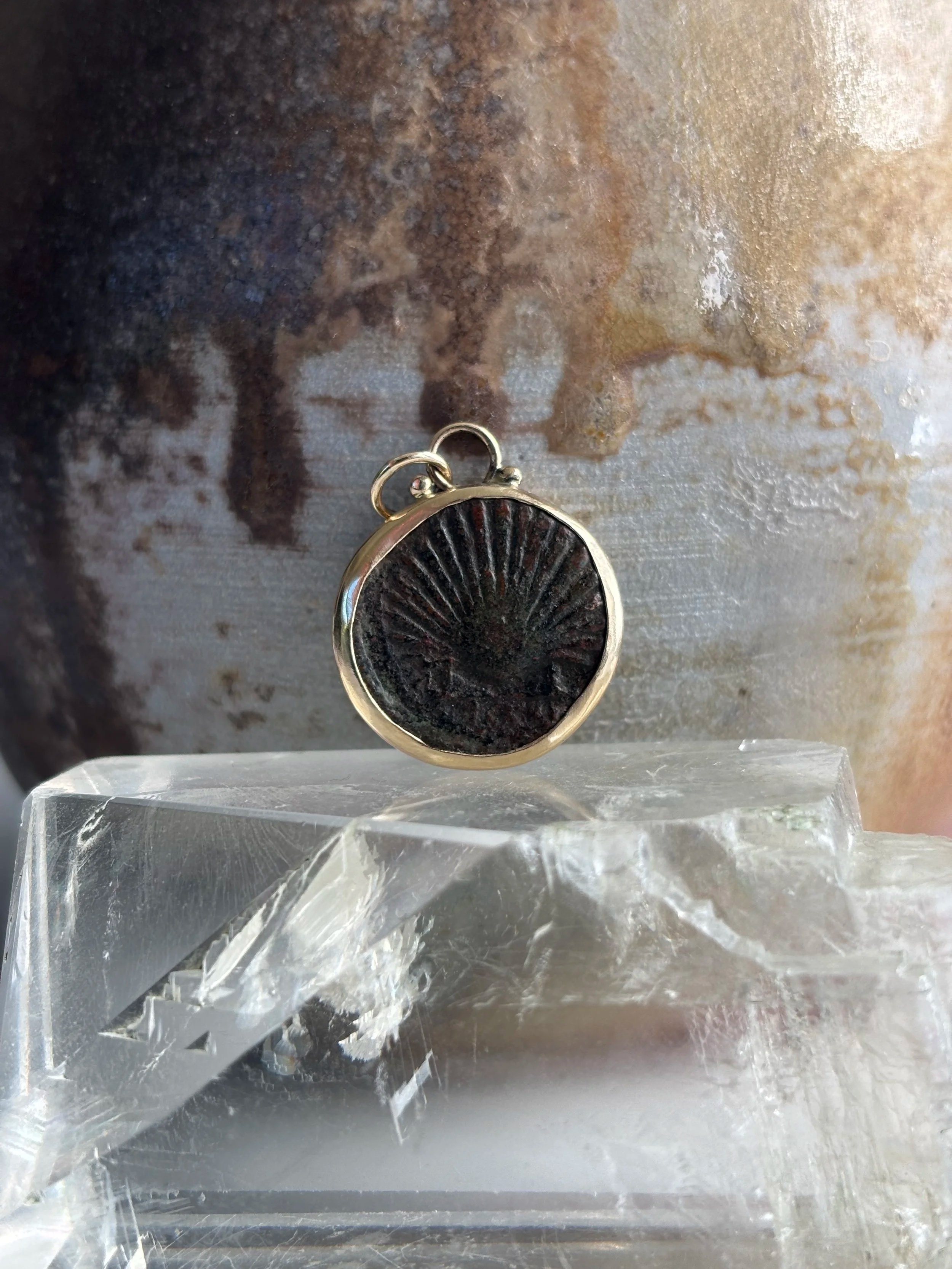 Roman Bronze Shell Coin
