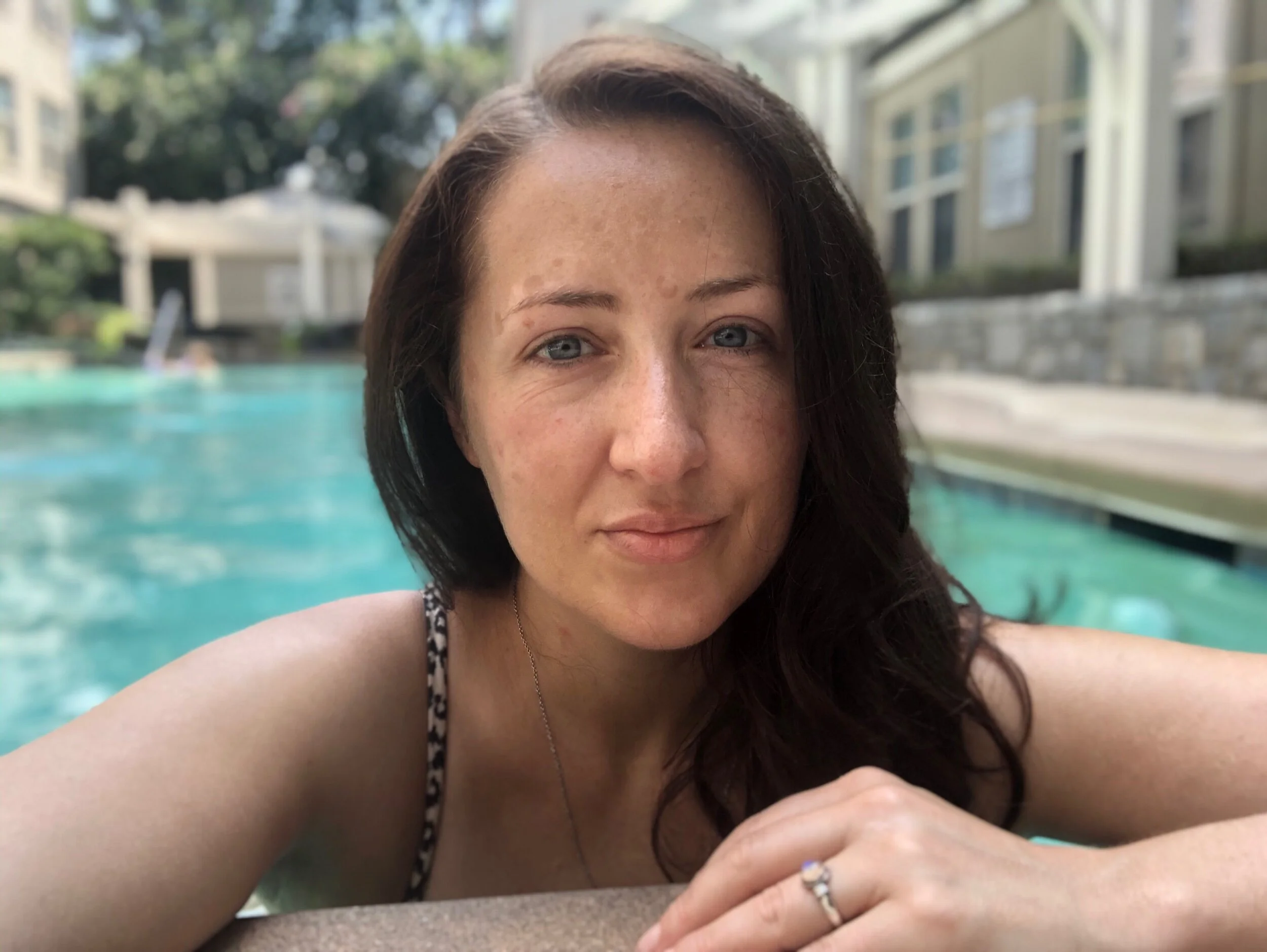 My personal heaven this summer—I swam 400 laps between July and August!