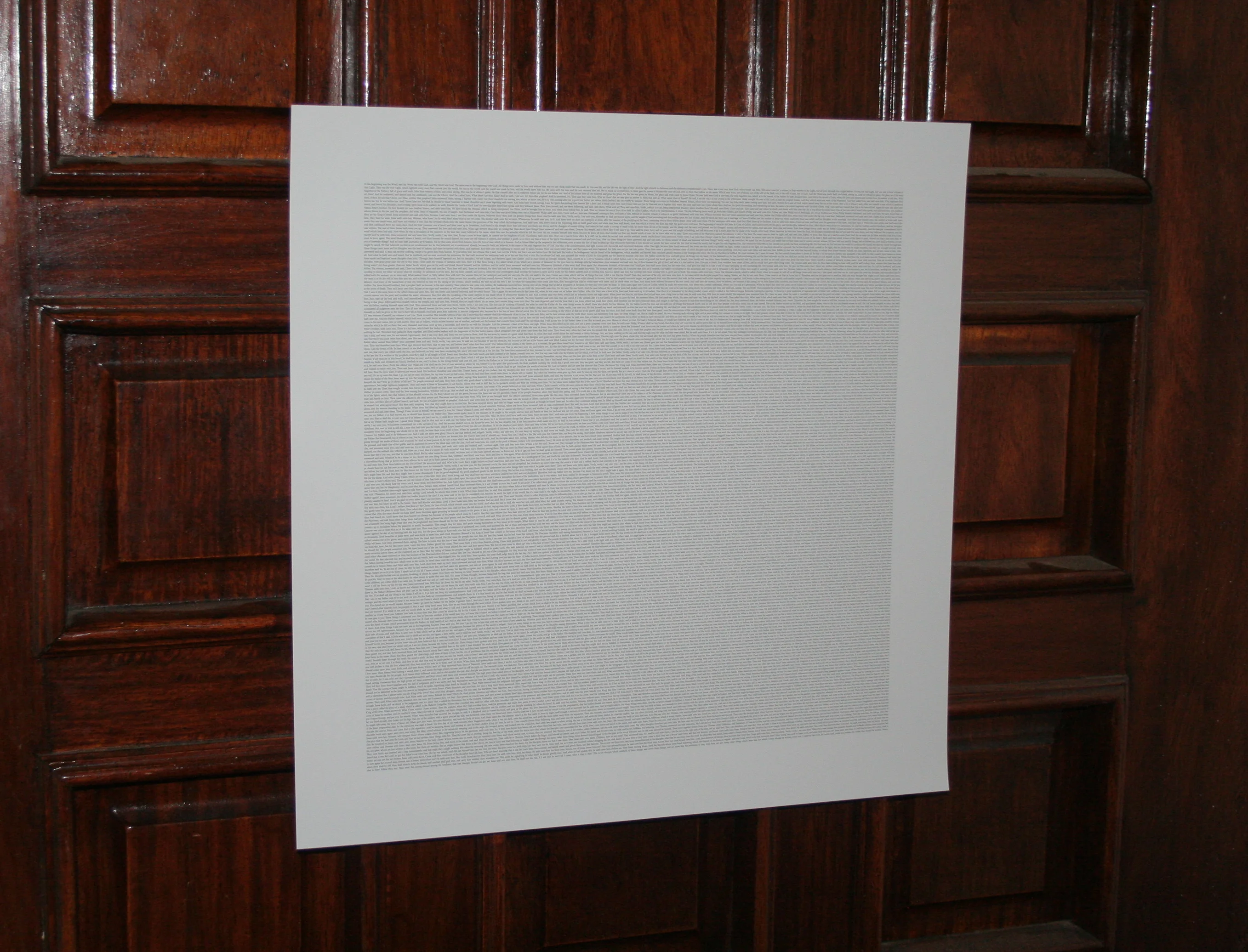 One Page Gospel of John on Card Stock